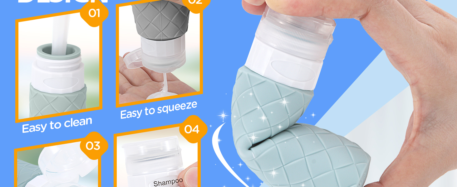 16 Pack Travel Bottles for Toiletries