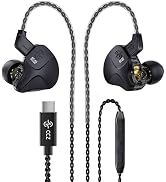 CCZ DC03 USB C Wired Headphones with Mic, Type C Earphones Wired Earbuds for iPhone 16/15 Pro Max...
