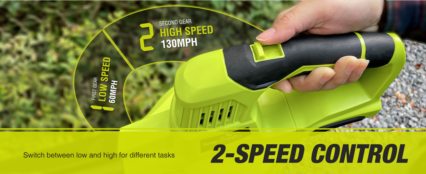 SnapFresh 20V Cordless Leaf Blower