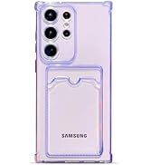 Tuokiou for Samsung Galaxy S23 Ultra Case,Wallet Phone Case Upgrade Slim Fit Card Slot Transparen...