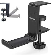 aceyoon Under Desk Headphone Stand Foldable Gaming Headset Hanger Mount Universal Metal Earphone ...
