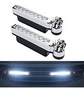 Cdycam Waterproof 2 Pcs 8 LED Wind Energy Powered Car Exterior Daytime Light Fog Lamp Running Lig...
