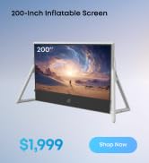 Soundcore Nebula 200-Inch Silent Inflatable Theater Screen with Air-Tight Design for Zero Noise, ...
