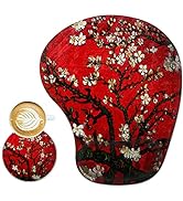 ArtSo Ergonomic Mouse Pad with Wrist Support Gel Mouse Pad Wrist Rest, Non-Slip PU Base Comfortab...