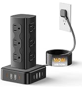 ACOZVIN Power Strip Tower, 160W USB Charging Station Tower 12 AC Outlets | 8 USB Ports (4 USB C),...