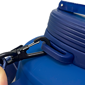 64oz Silicone Water Bottle with Sturdy Handle Clip