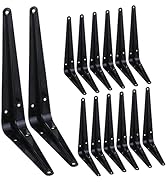 HEART ART 14 Pack Shelf Bracket 8 Inch ,Heavy Duty Shelf Brackets,Floating Shelf Bracket L Bracke...