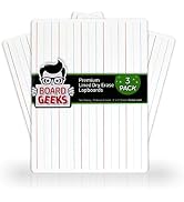 Board Geeks Dry Erase Lapboards 9"x12" - 3 White Board for Teachers, Students, Children | Reusabl...