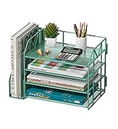 4-Tier Paper File Organizer with Drawer
