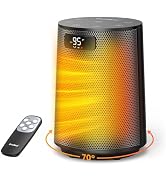 GiveBest Space Heater, Electric Portable Heaters for Indoor Use with Thermostat and Remote, 70°Os...