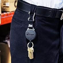 retractable keychain; retractable tether; heavy duty retractable keychain; keychain