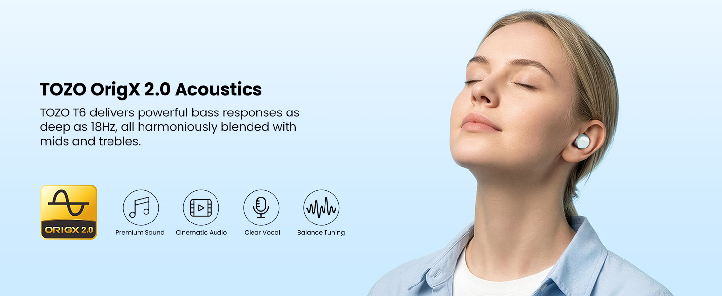 TOZO ORIGIX 2.0 Acoustics
