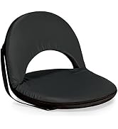 Lightweight folding stadium chair with backpack straps and carry handle for easy travel to games.