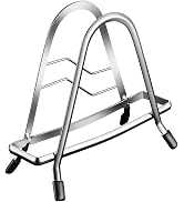 BOMANSI BOMS Cutting Board Rack Holder Stand - 304 Stainless Steel Chopping Board Organizer, Pan ...