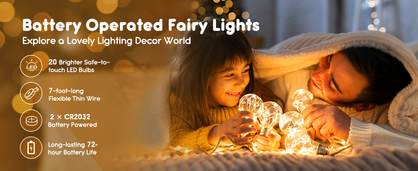 Minetom Battery Operated Fairy Lights