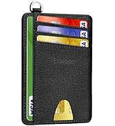 Slim Minimalist Front Pocket Wallet, Ecovision RFID Blocking Credit Card Holder Wallet with Detac...