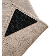 Rug Pad Grippers for Hardwood Floors and Tiles Non-Slip, Reusable and Washable Dual-Sided Adhesiv...