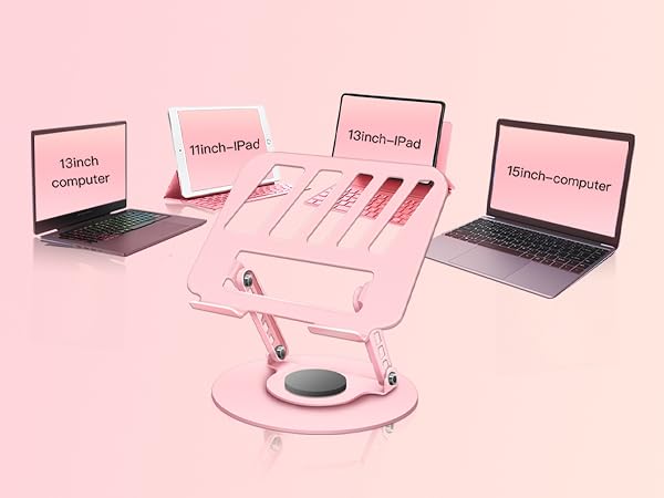 macbook air stand for desk pink