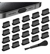 USB C Dust Plug, 20 Pack Soft Silicone USB C Port Cover USB C Charging Port Dust Plug Cover with ...
