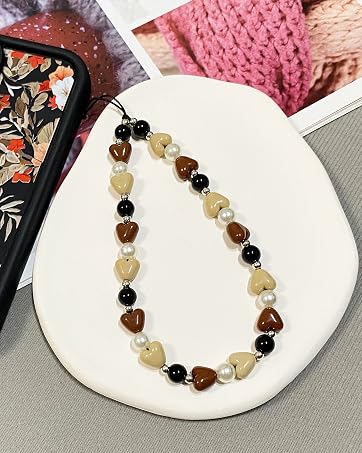 brown phone charm
