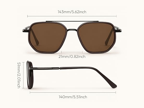 Tangle Free Polarized Aviator Sunglasses for Women