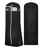 MISSLO 70" Bridal Wedding Gown Dress Garment Bag with Accessories Pouch Large Travel Garment Cove...