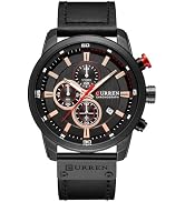 FANMIS Mens Sport Military Analog Quartz Watch Chronograph Classic Casual Business Dress Waterpro...