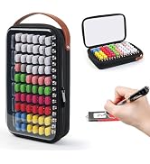 Luxtude Clear Flash Drive Case with Labels, Hard USB Case Organizer with Lock, USB Storage Box Ho...
