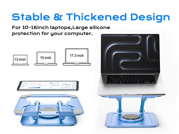 Adjustable lapotop stand,laptop stand for desk,laptop riser for desk,rotating 360 laptop stand