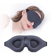 YIVIEW Sleep Mask for Side Sleeper, Complete Light Blocking 3D Sleeping Eye Mask, Soft Breathable...
