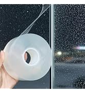 PackYard Transparent Window Weather Sealing Tape 2 Inch x 66 FT Weather Stripping Residue-Free Cl...