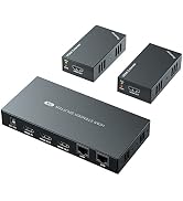 PWAYTEK HDMI Extender Splitter 1x2 1080P@60Hz Over Cat 5E/6/7 Ethernet Cable 50m (165ft) Support ...