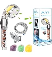 AYI Vitamin C Filtered High Pressure Handheld Shower Head with Bracket and Metal Hose Purifying H...