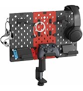 PEGZONE Modular Headphone and Controller Holder for Game, Clamp-on Pegboard, Rotatable Controller...