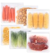 reusable freezer bags silicone