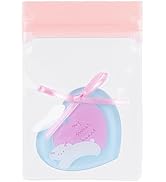 FERENLI 20 Pcs EVA Anti Tarnish Jewelry Storage Bags 2.4x3.1 inch Resealable Pink Clear Plastic T...