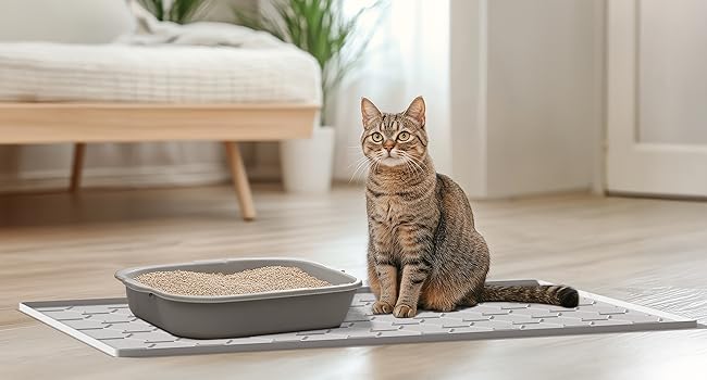 silicone cat litter mat