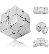 DOLASEV Silver Infinity Cube, Kids Fidget Toy, Fidget Toys Adults Anxiety, Fidget Toys for Teens,...