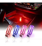 4PCS USB Light,LEDMini Multi-Color Touch-Sensitive Car Night Lights AdjustableBrightness for Car ...