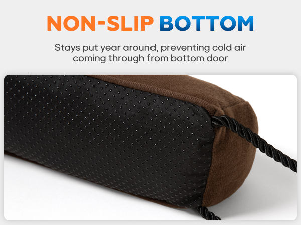 non slip bottom draft stopper
