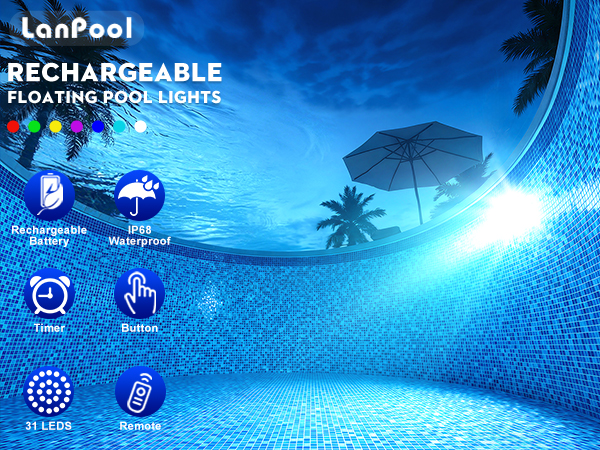 Rechargeable Pool Lights