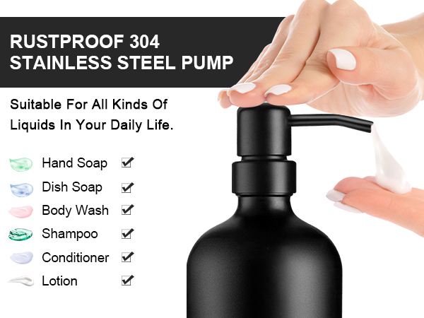 matte black soap dispenser