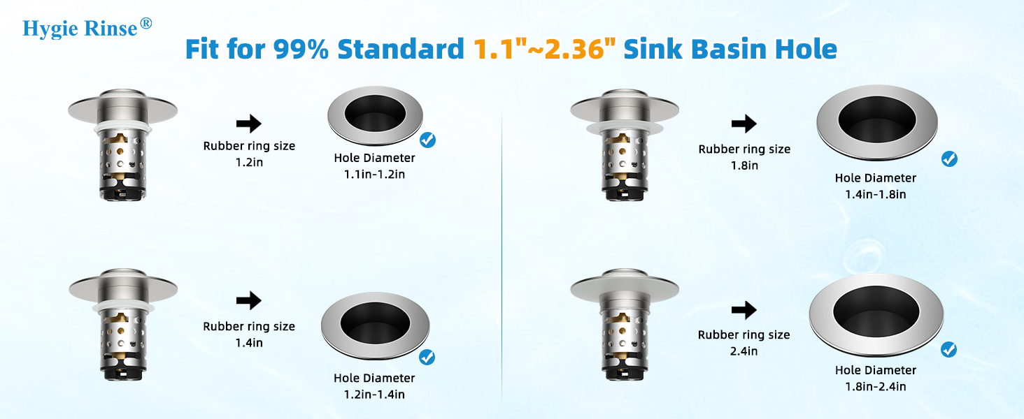 Bathroom Sink Pop Up Drain Strainer