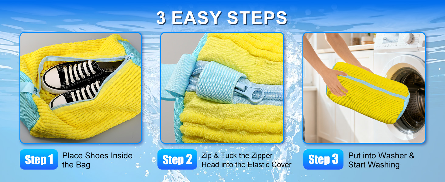 shoe washing bag