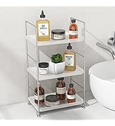 NLBTW 3 Tier Bathroom Organizer Countertop, Vanity Makeup Shelf Adjustable Height Perfume Skin Ca...
