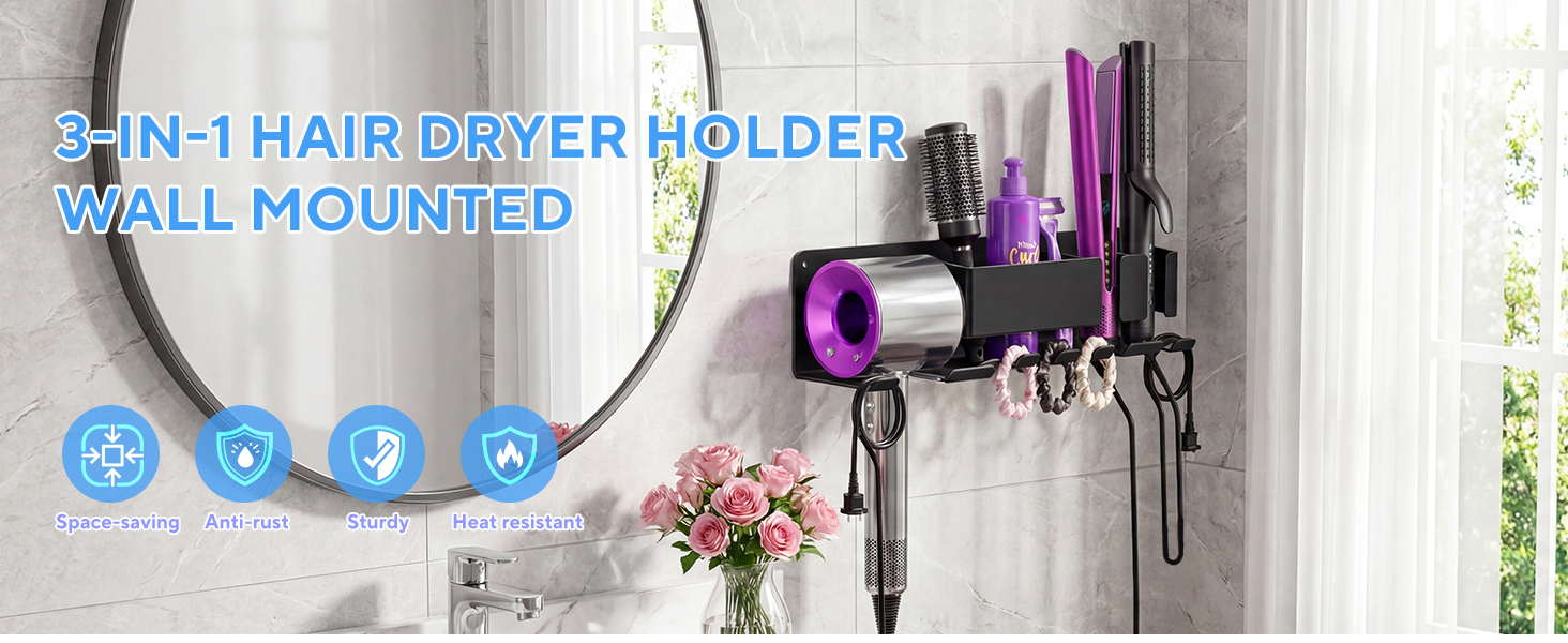 hair dryer holder