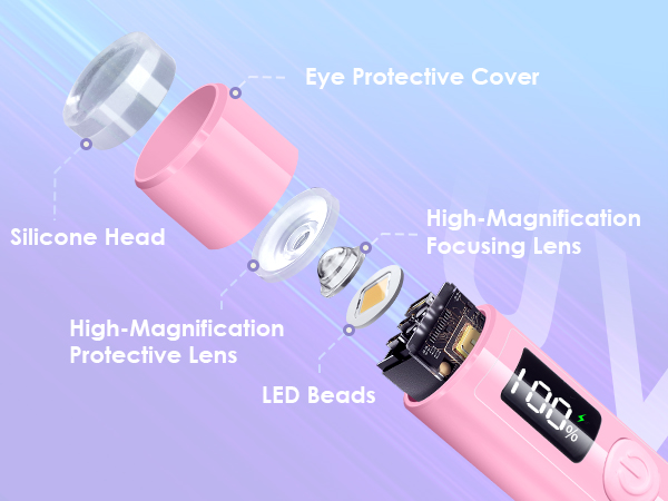Mini Uv Light for Nails Pink