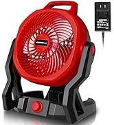 HEINPRO Battery Powered Fan Compatible with Milwaukee M18 18V Battery with AC Adapter (No Battery...