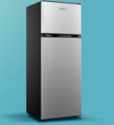 EUHOMY 7.4Cu.Ft. Refrigerator with Freezer, 2 Door Fridge, Adjustable Thermostat,Large Capacity, ...