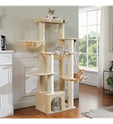 MUTTROS Large Cat Tree-67 Tall Cat Tower for Indoor Cats Large Adult with 7 Thick Sisal Scratchin...